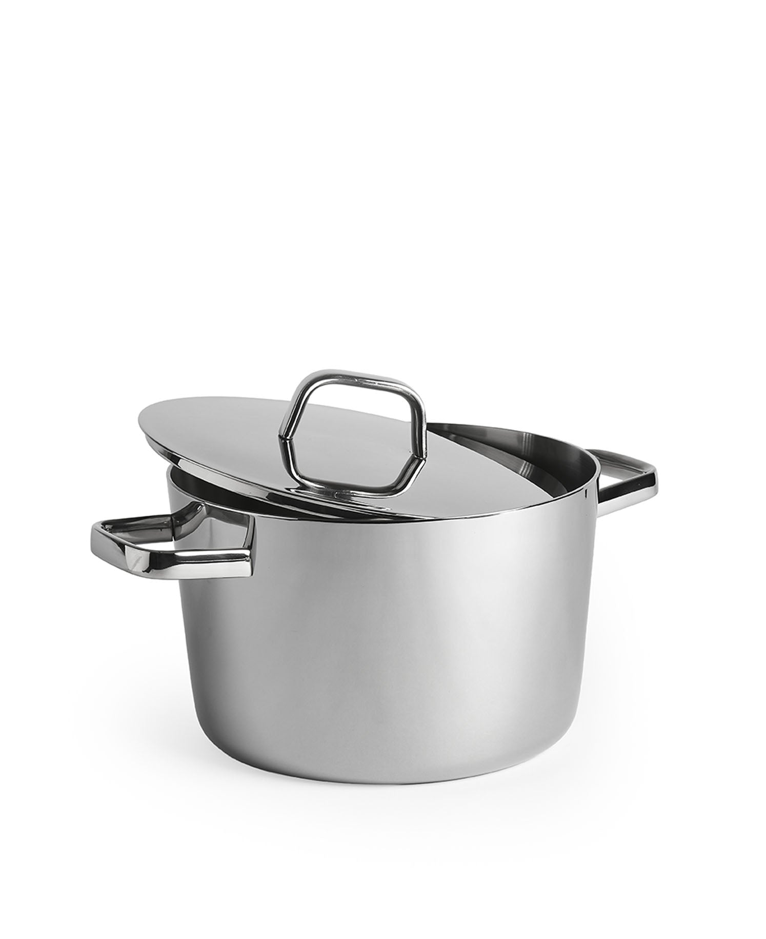 Olla con tapa 3,6 Litros Triply Acero Inoxidable