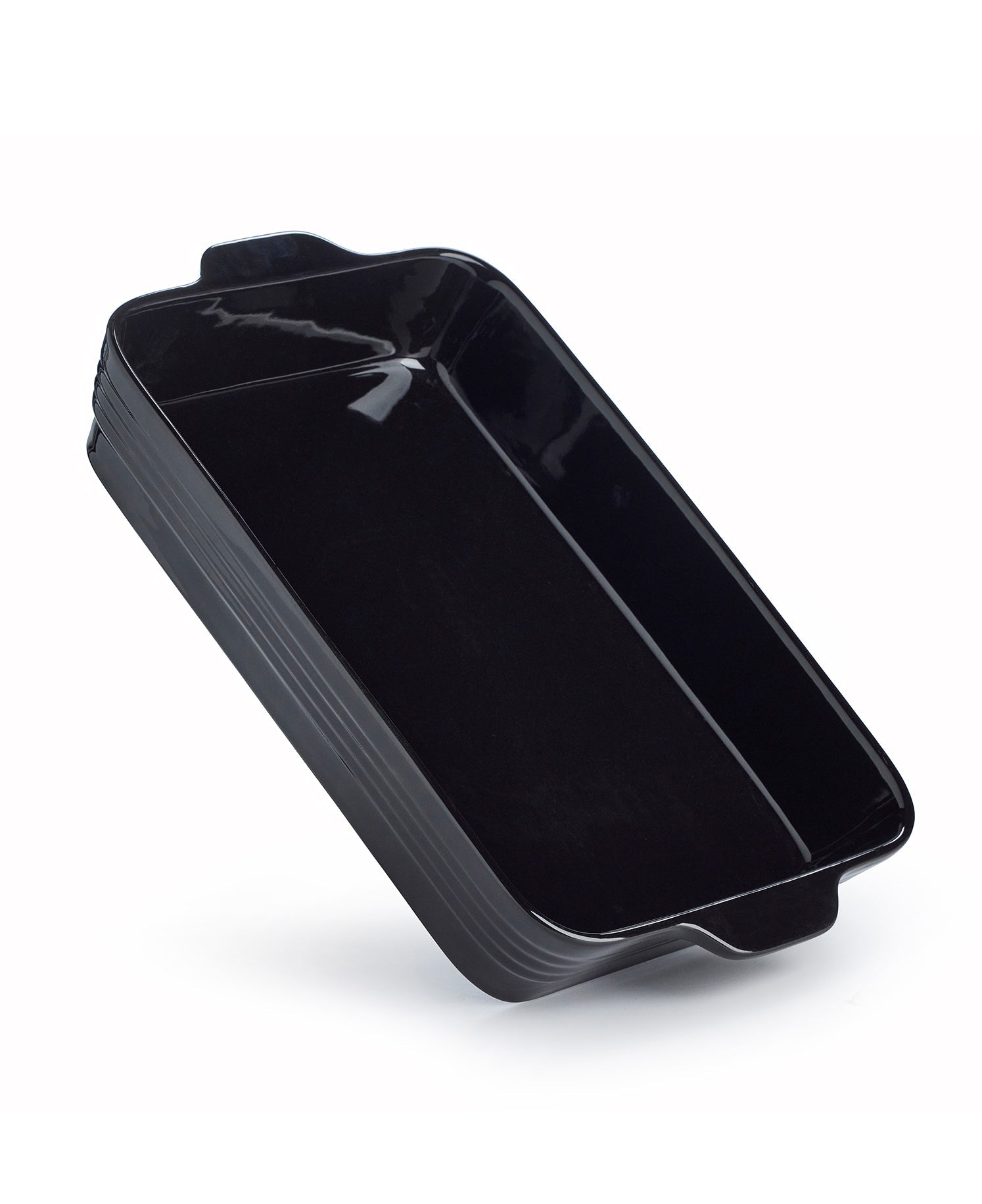 Set de 2 Fuentes para Horno Negro Brillante