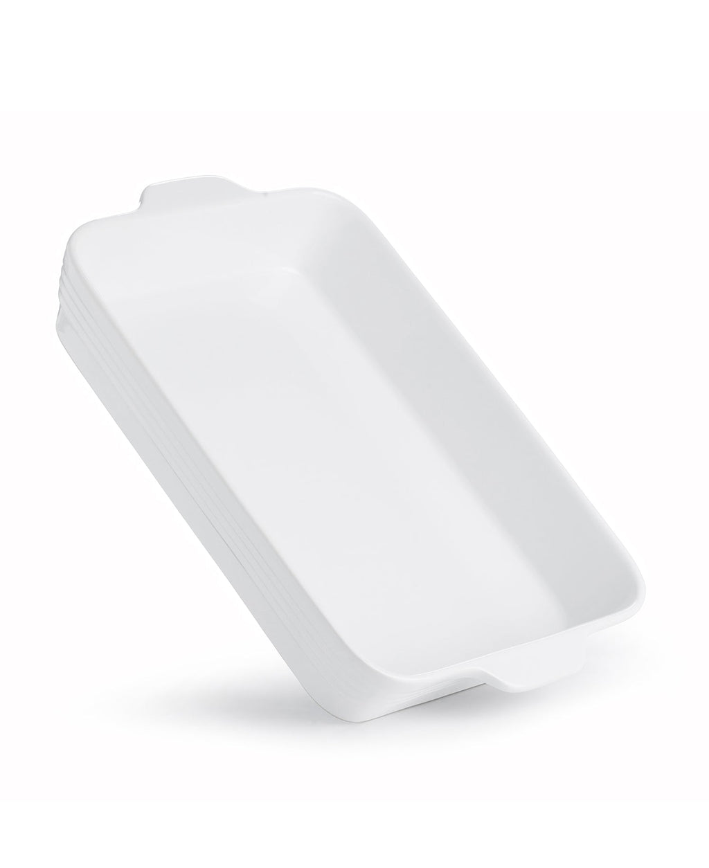 Set de 2 Fuentes para Horno Blanco Brillante