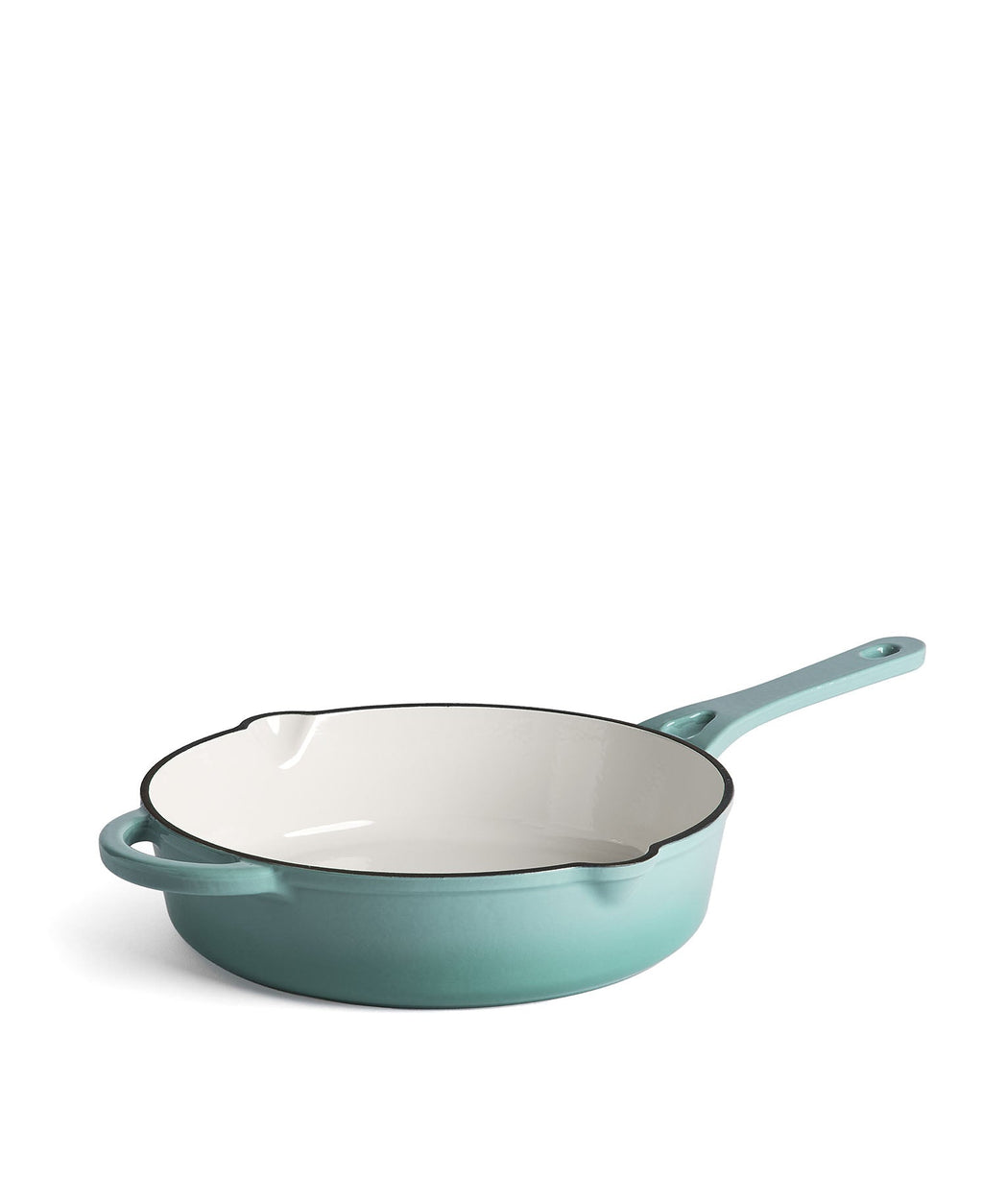 Cazuela Baja de Hierro Fundido con Tapa 28 cm de diametro Retro Verde
