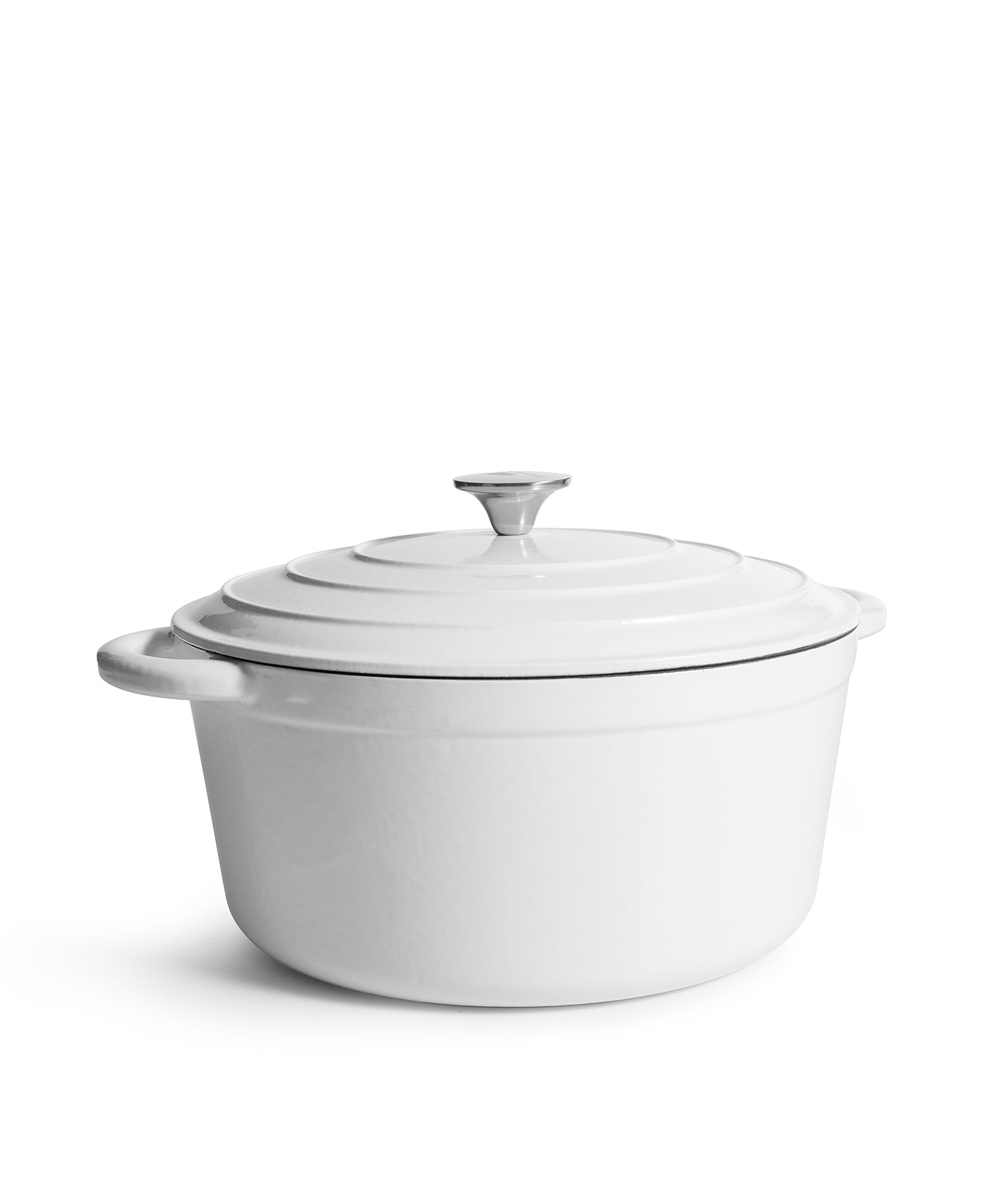 Olla Grande de Hierro Fundido con Tapa , 7 Litros, 29 cm diametro, Sal Marina