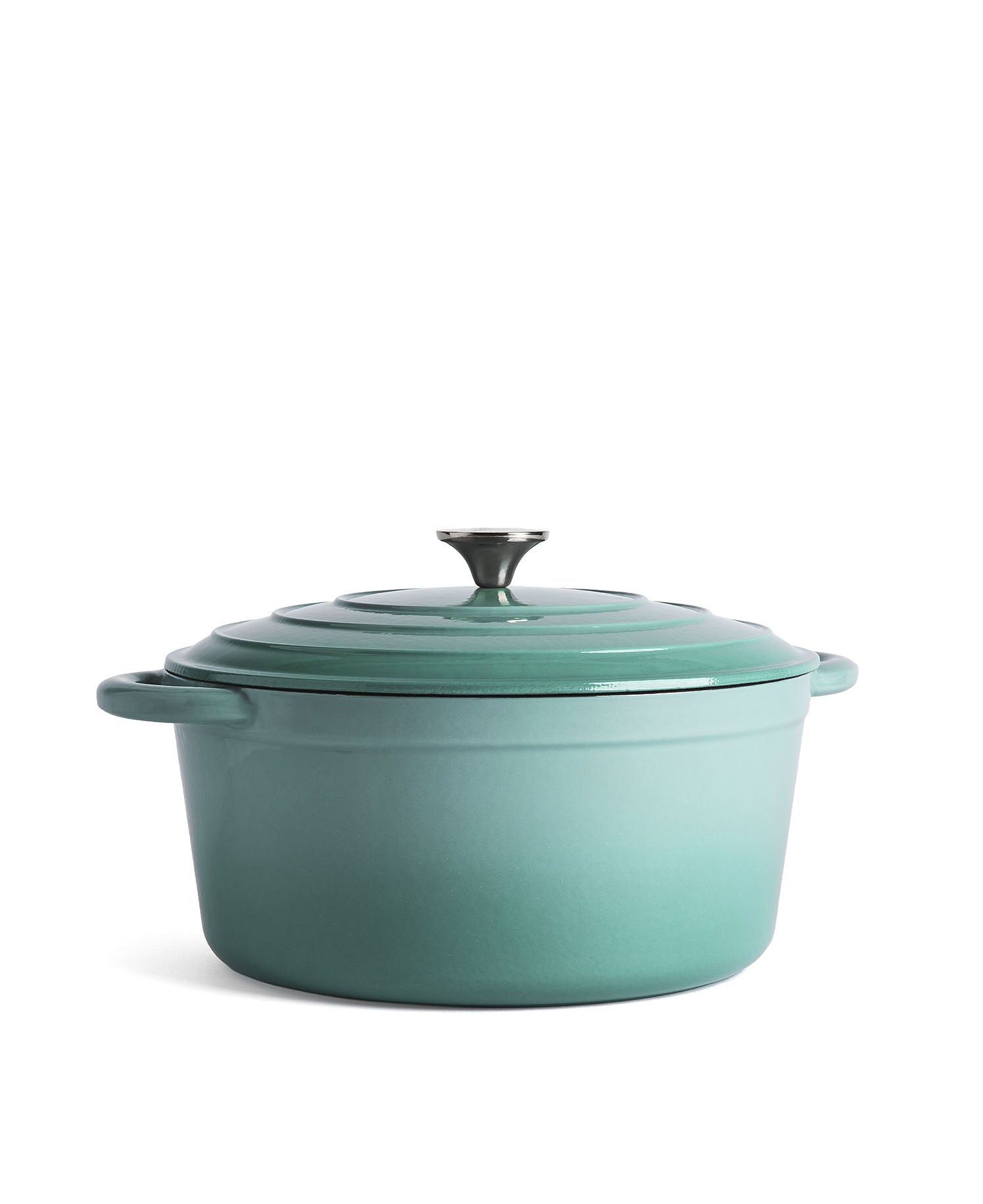 Olla Grande de Hierro Fundido con Tapa , 7 Litros, 29 cm diametro, Retro Verde