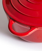 Olla de Hierro Fundido con Tapa, , 4,2 Litros, 24 cm de diámetro, Sangre Roja