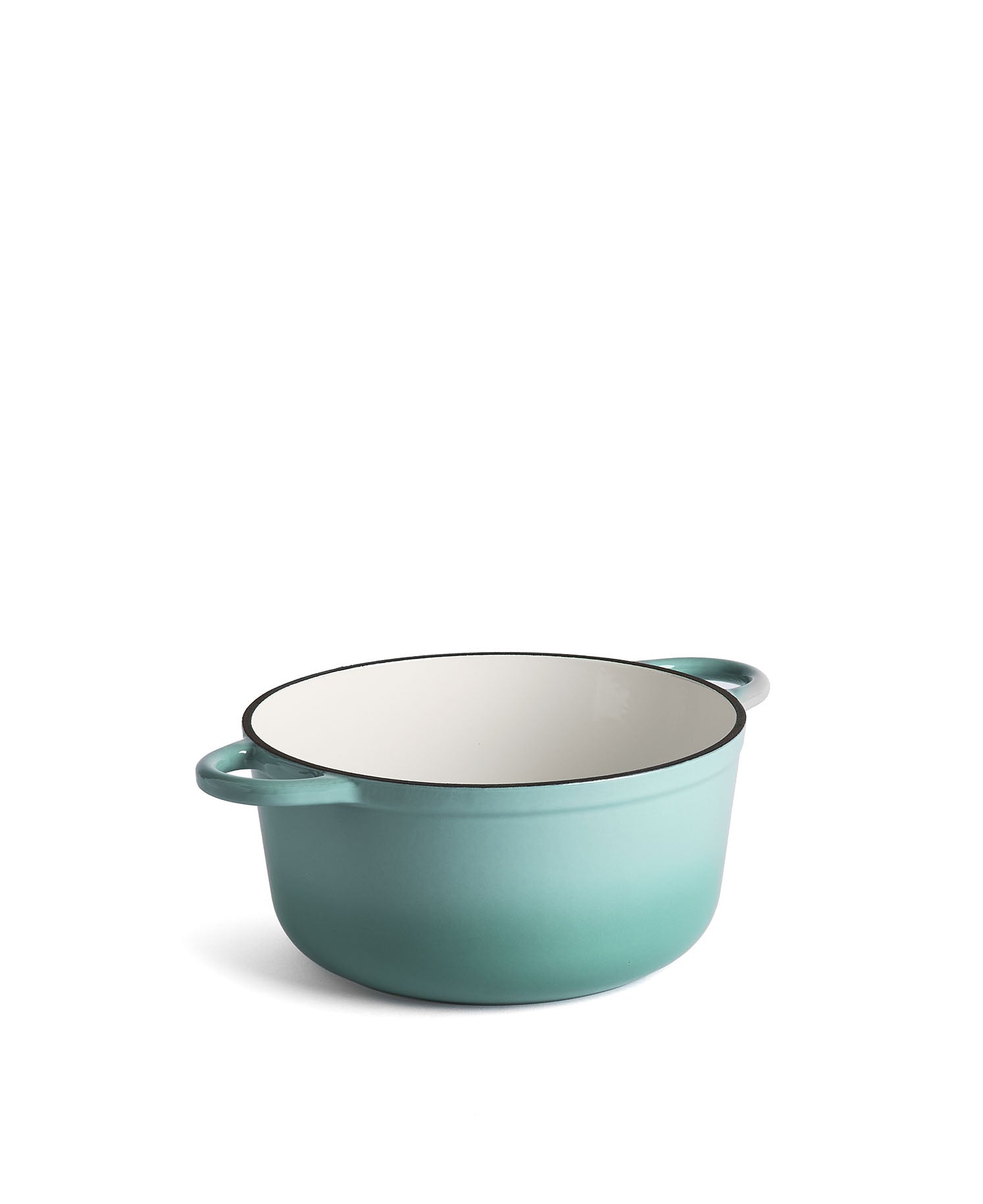 Olla de Hierro Fundido con Tapa , 4,2 Litros, 24 cm de diámetro,  Retro Verde