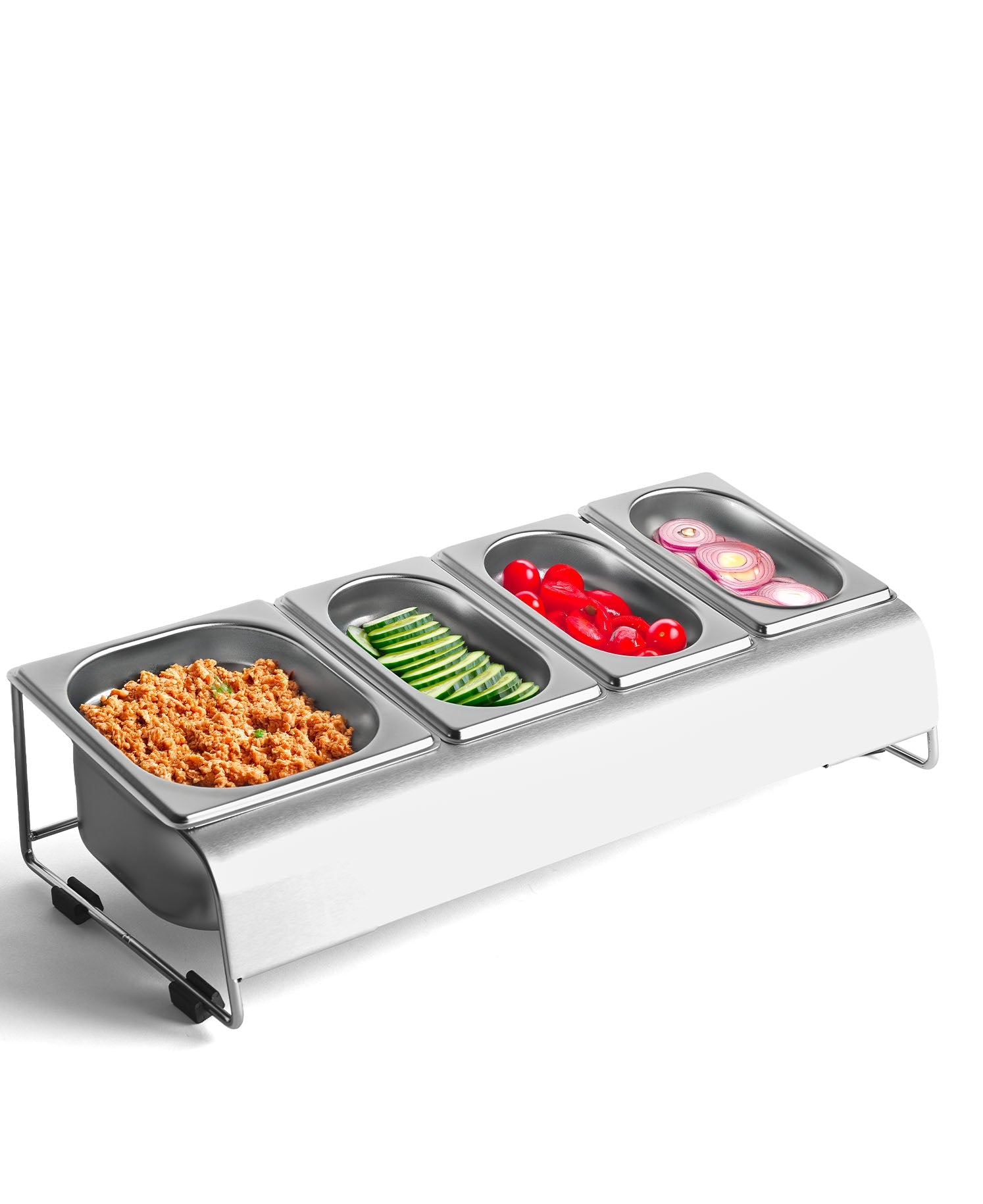 Set para Toppings con Estación y Tijeras para Pizza