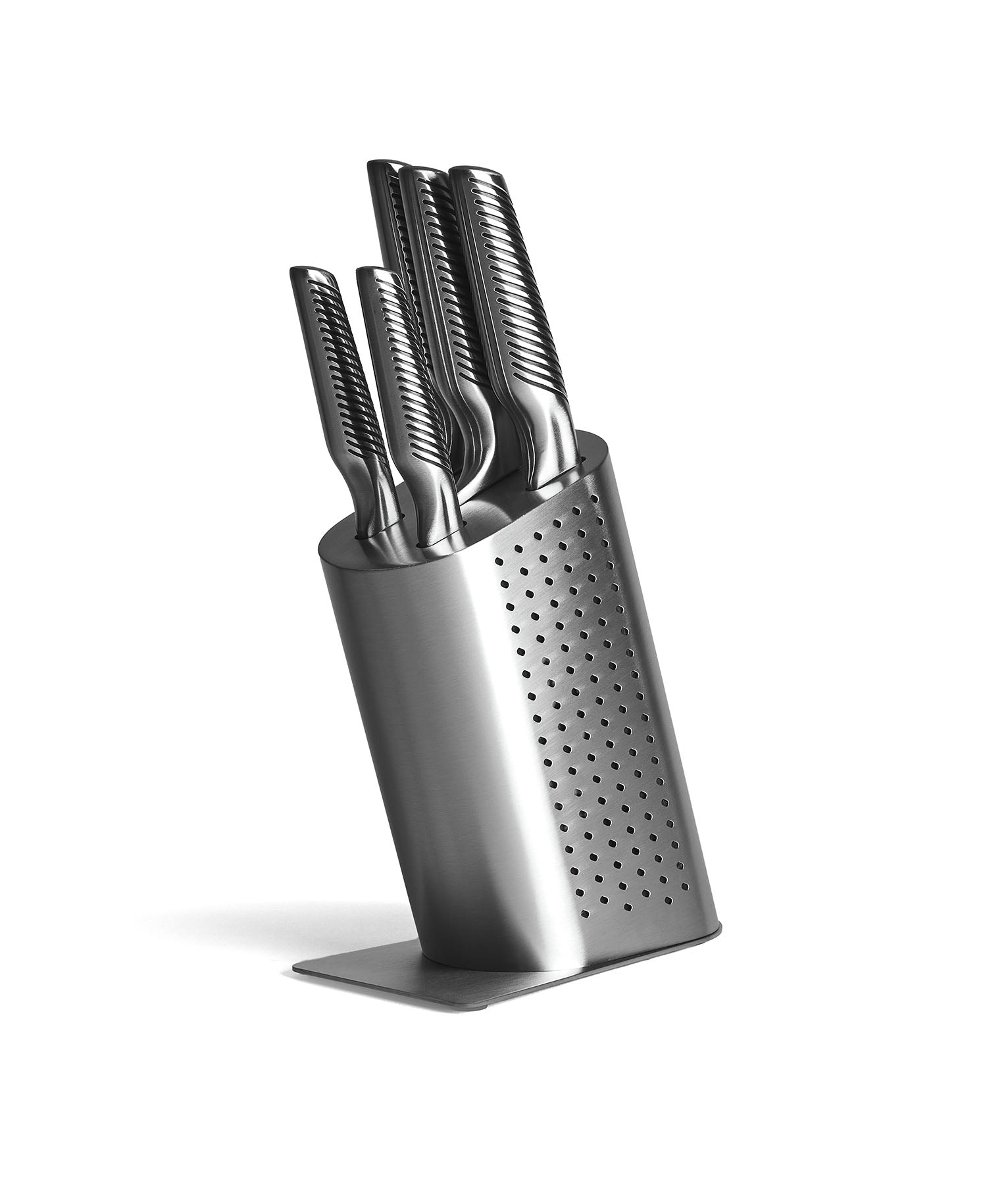 Set Premium de Cuchillos con Taco de Acero Inoxidable – 5 Piezas