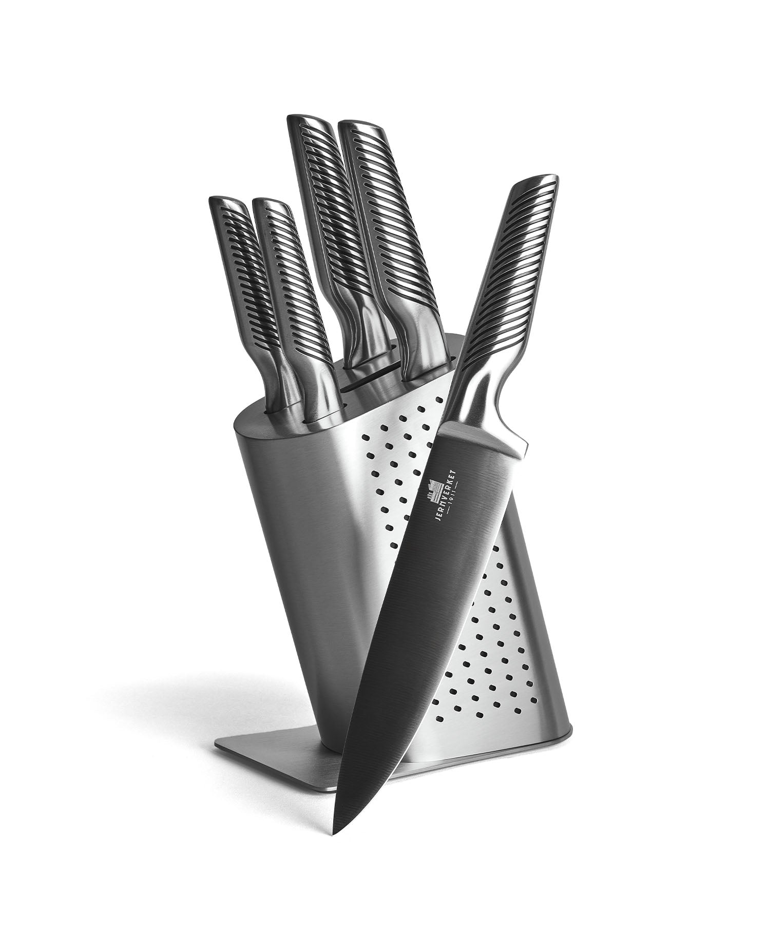Set Premium de Cuchillos con Taco de Acero Inoxidable – 5 Piezas