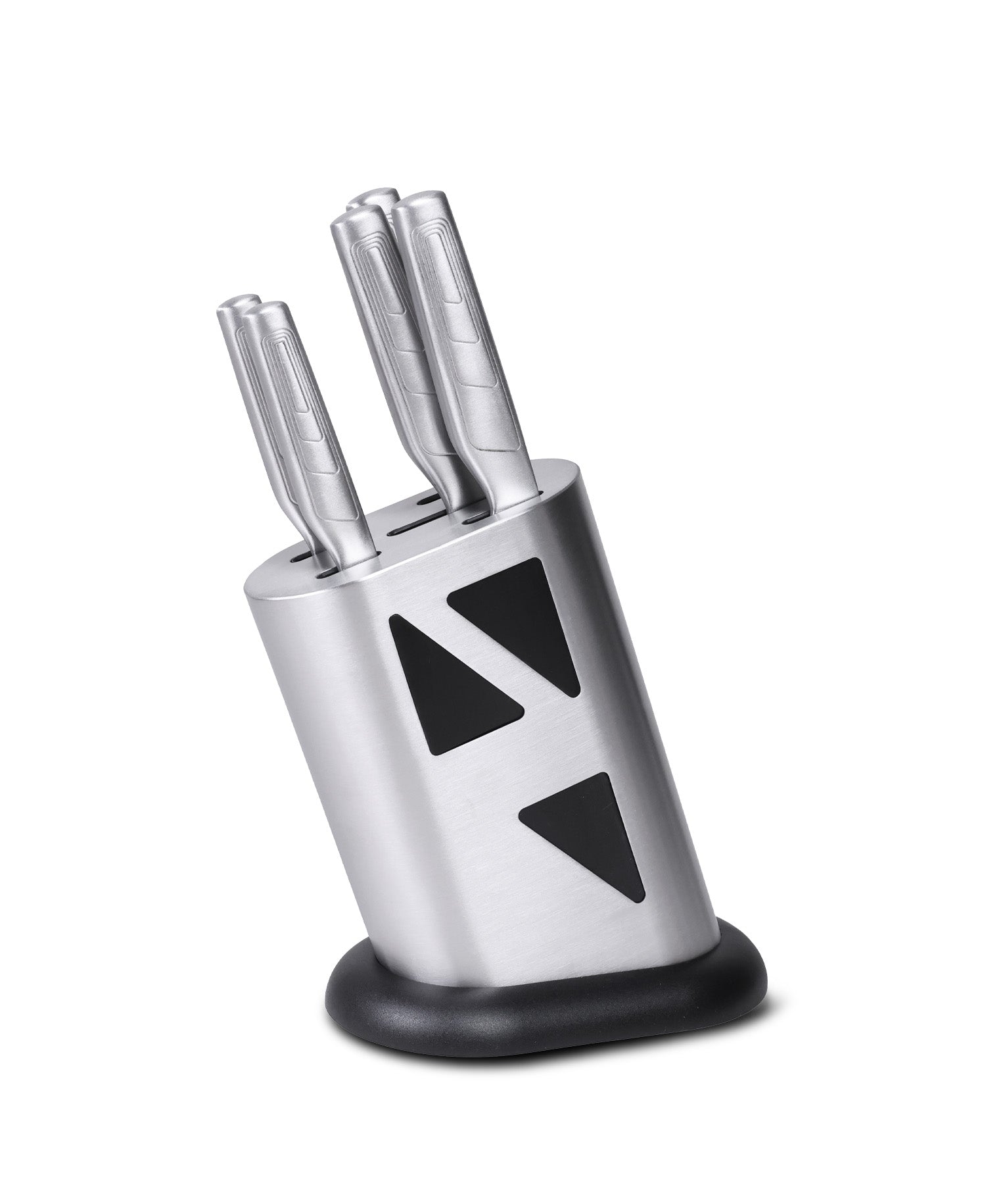 Set de Cuchillos con Taco de Cocina – 5 Piezas en Acero Inoxidable
