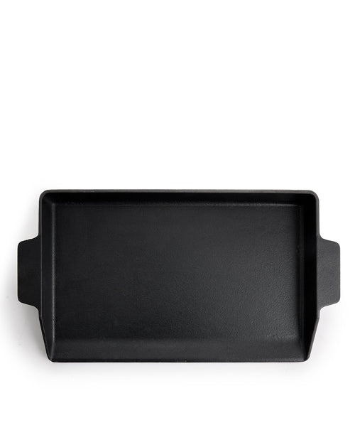 Kit Plancha Hierro Fundido Burger & Grill Negra 40x25 cm