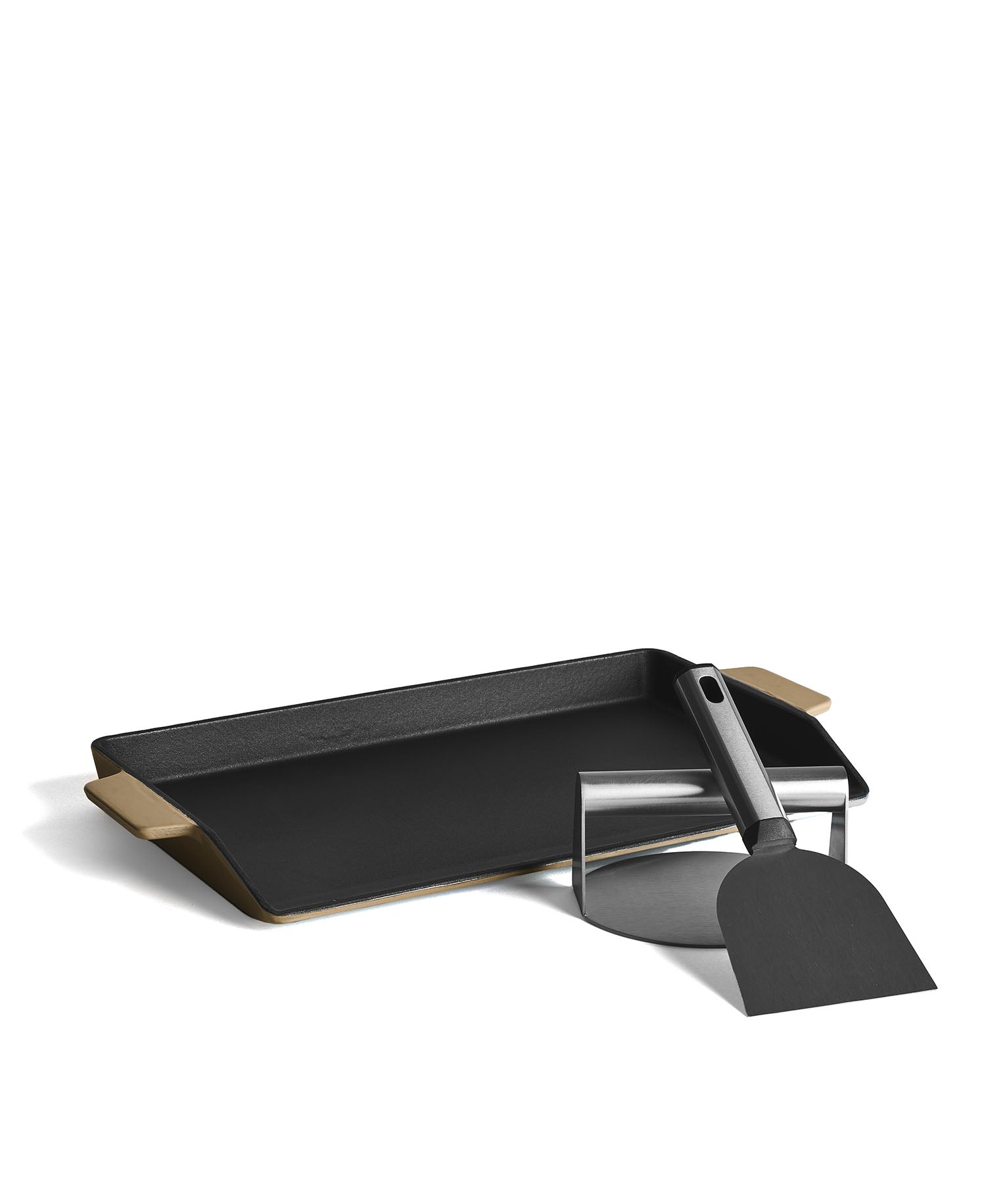 Kit Plancha Hierro Fundido Burger & Grill Machiatto 40x25 cm