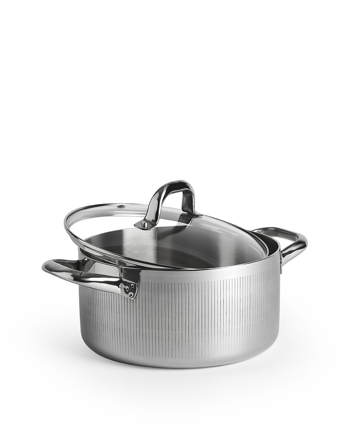 Batería de Cocina 4 piezas Triply Acero Inoxidable