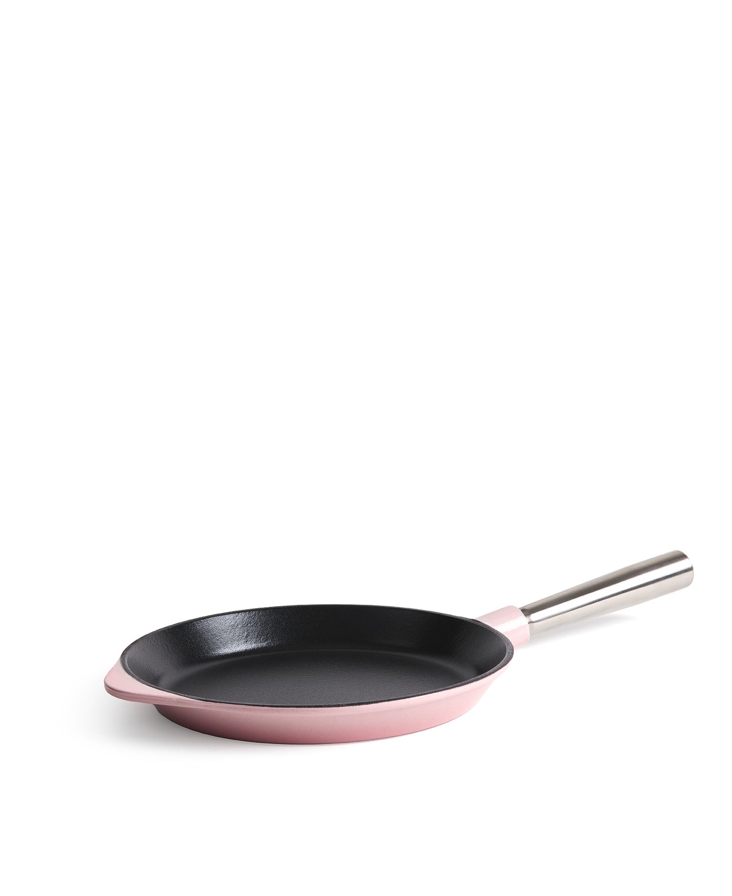 Sartén de Hierro Fundido 28 cm de diametro Rosa Retro con Mango Extraíble