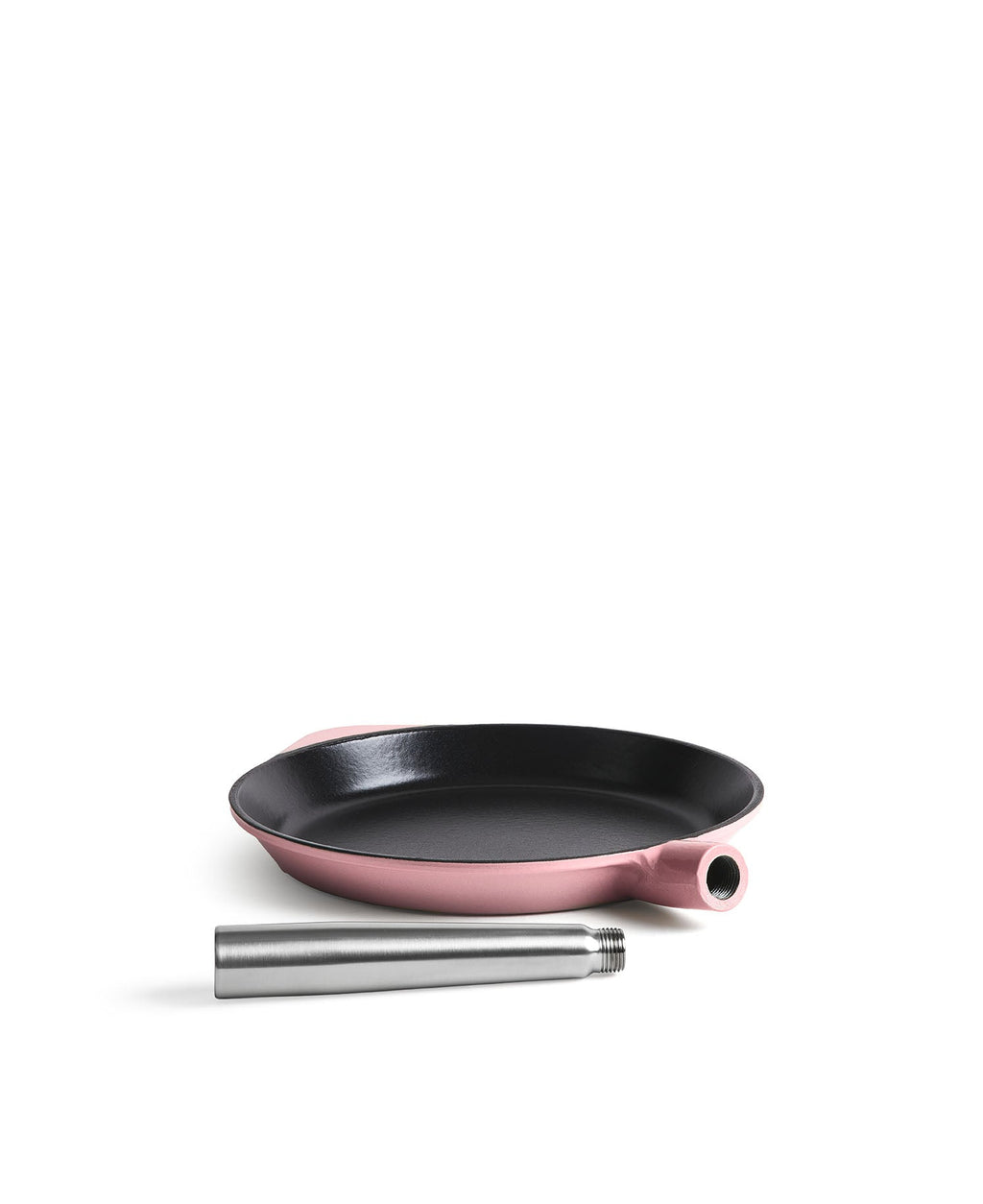 Sartén de Hierro Fundido 28 cm de diametro Rosa Retro con Mango Extraíble