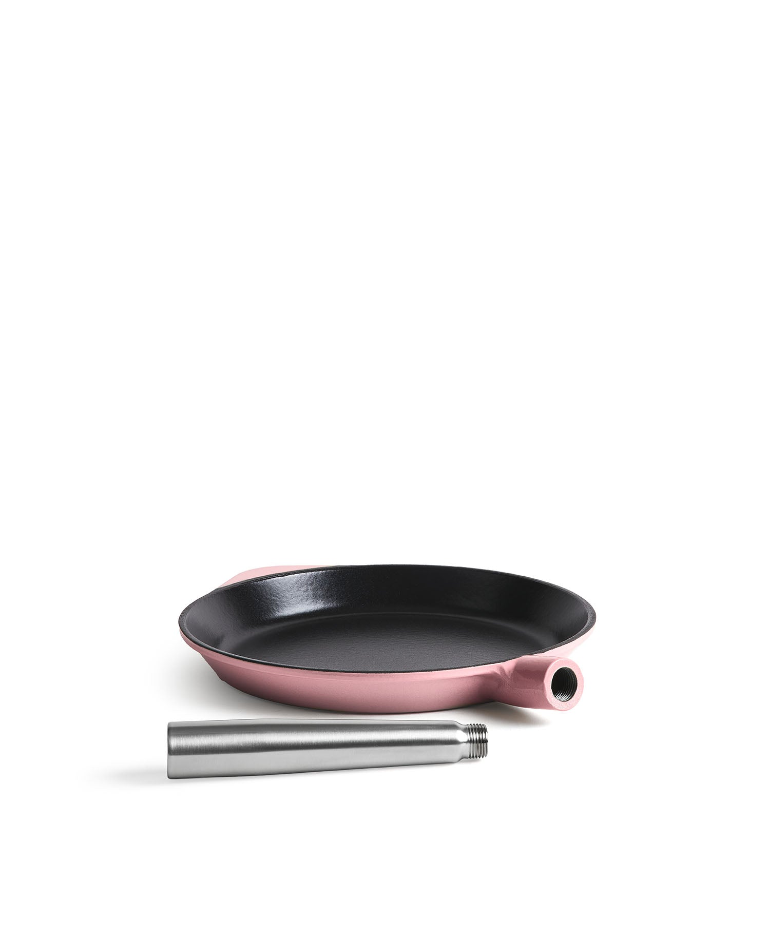 Sartén de Hierro Fundido 28 cm de diametro Rosa Retro con Mango Extraíble