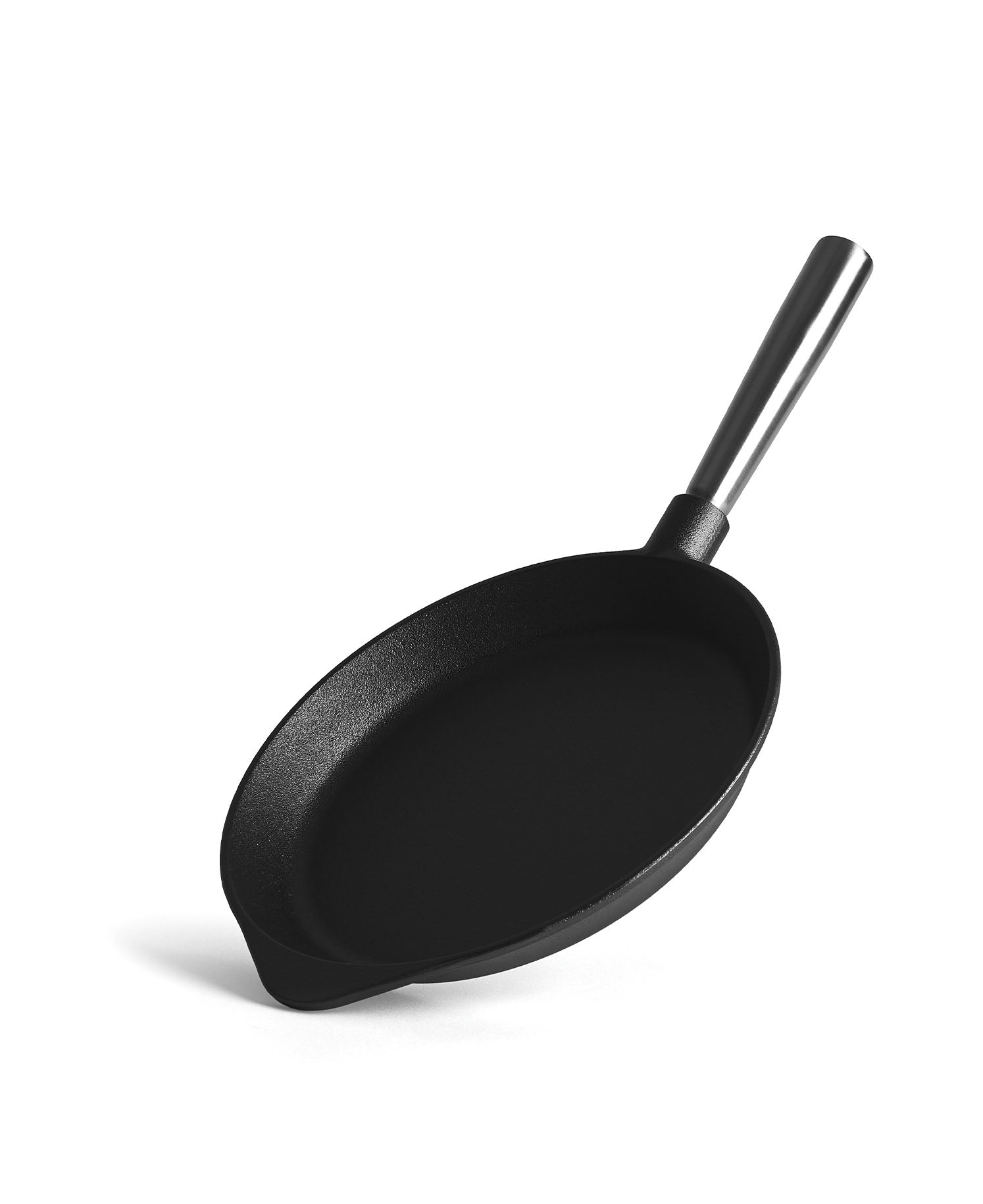 Sartén de Hierro Fundido 28 cm de diametro con Mango Extraíble y Revestimiento Vegetal