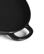 Sartén de Hierro Fundido 28 cm de diametro Negra con Mango de Madera