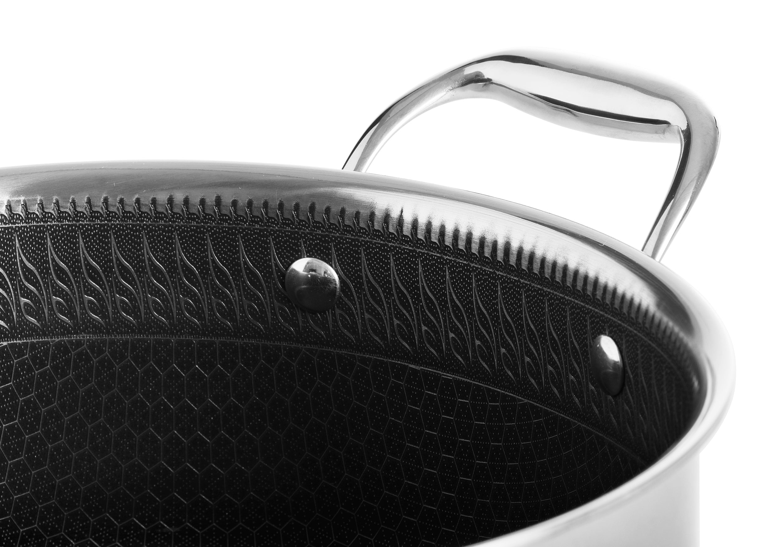 Olla Antiadherente Honeycomb con tapa 24 cm de diametro