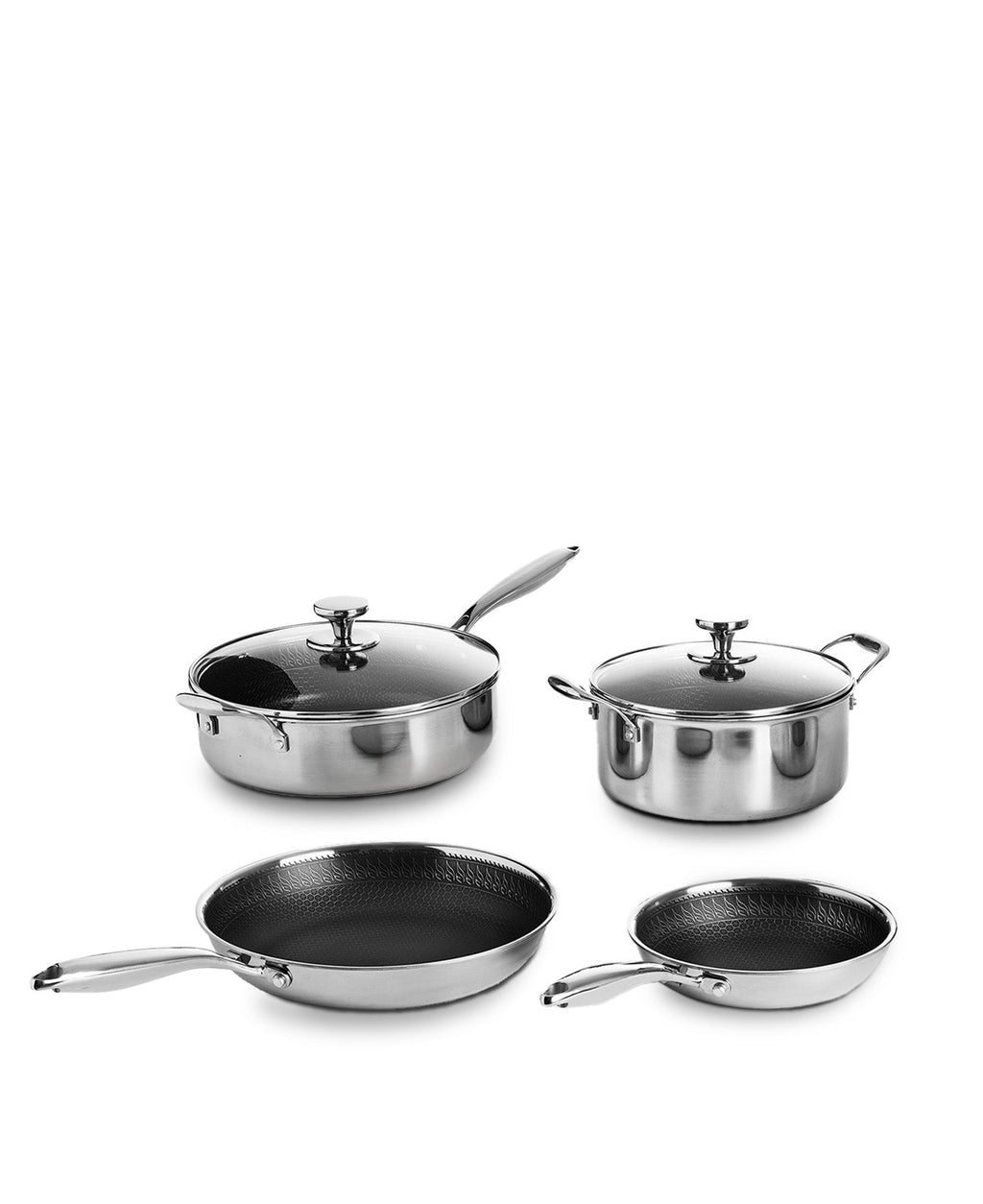 Set Premium de Cocina Antiadherente Honeycomb 4 Piezas